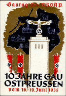 KÖNIGSBERG,Ostpreußen WK II - GSK PP 127 GAUTAG Der NSDAP 1938 I - Weltkrieg 1939-45
