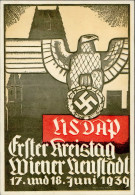 WIENER NEUSTADT WK II - 1. NSDAP-KREISTAG 1939 S-o Künstlerkarte Sign. Hans Von Metz I-II - Guerre 1939-45