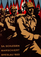 SA WK II - SA-SCHLESIEN MARSCHIERT BRESLAU 1933 I-II R! - Guerra 1939-45