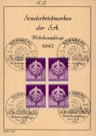 WK II SA Wehrkampftage 1942 Sonderbriefmarken Mit So-Stempeln I-II (keine AK-Einteilung) - Guerra 1939-45