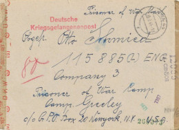 Kriegsgefangenenpost WK II (Absender War Beim Flak-Rgmt. 33 In Nordafrika) Mehrfach Alliierte- U. OKW-Zensur, Mit Briefi - War 1939-45