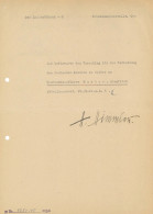 SS Dokument Mit Original Unterschrift Von Himmler, H. Auf Befürwortung Des Vorschlags Für Die Verleihung Des Deutschen K - Guerra 1939-45