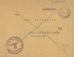 SS Feldpost WK II Sicherheitspolizei/Sicherheitsdienst SD Neu-Sandez Distrikt Krakau, Brief Mit Inhalt Eines SS-Oberstur - Guerre 1939-45