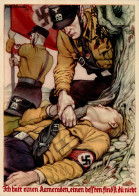 SS WK II - SS-Werbepostkarte Nr. 4 SS-Gruppe OST Künstlerkarte Sign. Felix Albrecht 1932 I R! - Guerra 1939-45