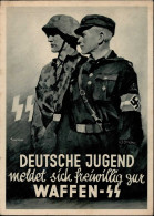 SS Deutsche Jugend Meldet Sich Freiwillig Zur Waffen-SS Sign. Anton SS-Feldpost 1942 I-II (Ecken Bestoßen) - Weltkrieg 1939-45