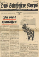 SS Zeitung Das Schwarze Korps 9. März 1939 10.Folge 5.Jahrgang II (starke Gebrauchsspuren) Journal - Weltkrieg 1939-45