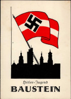 HITLER-JUGEND WK II - HJ-STUTTGART Propaganda HJ-BAUSTEIN-Karte I-II - War 1939-45
