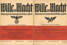 WK II HJ Lot Mit 11 Zeitschriften Wille Der Macht Führerorgan Der Nationalsozialistischen Jugend Hrsg. Von Schirach, Bal - Guerre 1939-45