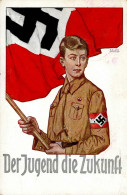 WK II HJ Der Jugend Die Zukunft Künstlerkarte I-II (Ecken Bestoßen, Eckbug) - Guerre 1939-45