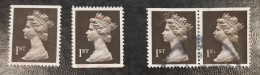 Grande Bretagne - Great Britain - Großbritannien - Elizabeth II - 1989 -  YT 1395 Imp. Bottom + Top + Top (pair) - Used - Machins