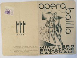 Bp136 Pagella Fascista Regno D'italia Opera Balilla Foggia 1937 - Diplomas Y Calificaciones Escolares