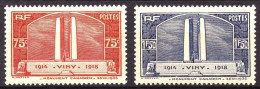 316 / 317 - Paire Vimy - Neufs N** - TB - Unused Stamps