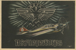NS-FLIEGERKORPS WK II - Kpl. Werbe-Propagandaheft Komm Zum NS-FLIEGERKORPS (NSFK) Mit Beitrittskarte Und 3 Versch. Propa - War 1939-45