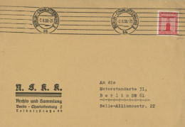 NSKK Der SS Dienstbrief Mit Partei-Dienstmarke Der NSDAP Vom Archiv Charlottenburg 1938 - War 1939-45