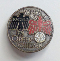 WHW Abzeichen Opferschiessen 1942/43 Standschützen Österreich 30mm Hersteller Pichl Innsbruck - Guerra 1939-45