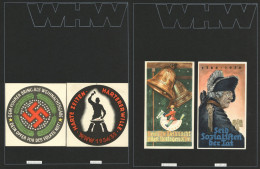 WHW Album Mit 42 Türaufklebern Auf Seiten Leicht Angeheftet I-II - Guerra 1939-45