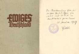 WHW Buch Ewiges Deutschland Weihnachtsgabe Des WHW Des Deutschen Volkes 1939, Verlag Westermann Braunschweig, Mit Pers.  - Guerre 1939-45
