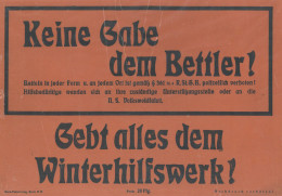 WHW Plakat (25x35 Cm) Gebt Alles Dem Winterhilfswerk! II - Weltkrieg 1939-45