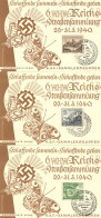 WHW Winterhilfswerk 3 Schmuck-Propagandakarten 6. WHW Reichs Strassensammlung 1940 Jeweils Mit Versch. WHW-Marken U. Son - Guerra 1939-45