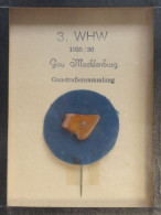 WHW Gau Mecklenburg Gaustraßensammlung 1935/36 Abzeichen Im Rahmen 9x12 Cm I-II - Weltkrieg 1939-45