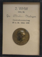 WHW Gau München-Oberbayern Gaustraßensammlung März 1935 Abzeichen Rahmen 9x12 Cm I-II - Weltkrieg 1939-45