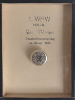 WHW Gau Thüringen Gaustraßensammlung Januar1934 Abzeichen Im Rahmen 9x12 Cm I-II - Weltkrieg 1939-45