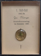 WHW Gau Türingen Gaustraßensammlung Dezember 1933 Anstecknadel Im Rahmen 9x12 Cm I-II - Weltkrieg 1939-45