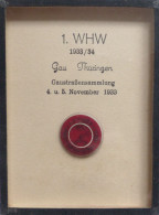 WHW Gau Türingen Gaustraßensammlung November 1933 Anstecknadel Im Rahmen 9x12 Cm I-II - Weltkrieg 1939-45