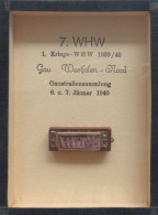 WHW Gau Westfalen-Nord Gaustraßensammlung Januar 1940 Mundharmonika Im Rahmen 9x12 Cm I-II - Weltkrieg 1939-45