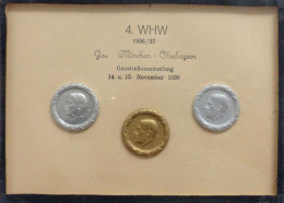 WHW Gau München-Oberbayern Gaustraßensammlung November 1936 Abzeichen Im Rahmen 13 X18 Cm I-II - Weltkrieg 1939-45