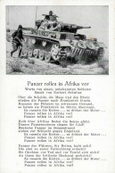 Panzer WK II Panzer Rollen In Afrika Vor Liederkarte I-II Réservoir - Guerra 1939-45