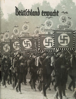 Sammelbild-Album Deutschland Erwacht Hrsg. Vom Cigaretten-Bilderdienst Hamburg 1933 Komplett 133 S. II (Papiereinband Be - Oorlog 1939-45