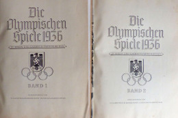 Sammelbild-Album Die Olympischen Spiele 1936 In Berlin Und Garmisch-Partenkirchen Band 1 Und 2, Cigaretten-Bilderdienst  - Guerre 1939-45