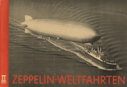 Sammelbild-Album Zeppelin-Weltfahrten Buch II, Komplett Mit 155 Echten Bromsilber-Bildern Und Einem Metallfolie-Bild Der - Oorlog 1939-45