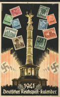WK II Dokumente Deutscher Reichspost-Kalender 1941, Komplett Uns Sehr Gut Erhalten I-II - Weltkrieg 1939-45