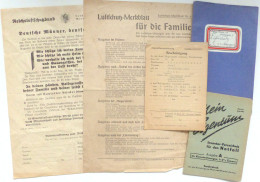 WK II Dokumente Kl. Konvolut Luftschutz II - Weltkrieg 1939-45