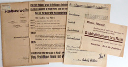 WK II Dokumente Kl. Konvolut Reichsverwaltungsblätter Und Flugblätter II - Weltkrieg 1939-45