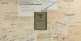 WK II Dokumente Konvolut Wehrmacht Fahr- Und Kriegsurlaubsscheine Und Wehrpaß II - Weltkrieg 1939-45