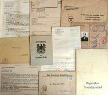 WK II Dokumente Lot Mit 12 Versch. Dokumenten II - Weltkrieg 1939-45