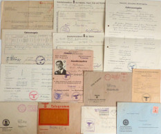 WK II Dokumente Lot Mit 16 Versch. Dokumenten II - Weltkrieg 1939-45