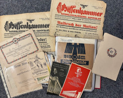 WK II Dokumente Sehr Interessanter Posten, Vermutlich An Die Hundert Stück - Weltkrieg 1939-45