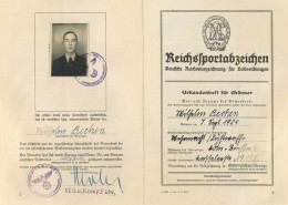 WK II Dokumente Urkundenheft Reichssportabzeichen, 16 S. II - War 1939-45