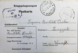 POW WW2 – WWII Italian Prisoner Of War In Germany - Censorship Censure Geprüft  – S7684 - Militaire Post (PM)