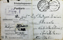 POW WW2 – WWII Italian Prisoner Of War In Germany - Censorship Censure Geprüft  – S7704 - Militaire Post (PM)