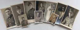 WK II Lot Mit 10 Fotos Und Foto-AK Soldatenportraits - War 1939-45