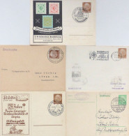 WK II Lot Mit 5 Ansichtskarten Mit Sonder- Bzw. Propagandastempeln Meist Auf GSK - War 1939-45