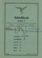 WK II Dokumente Schießbuch Gruppe B 2. Kompanie Flg.-Ausb.-Rgt. 61 I-II - War 1939-45