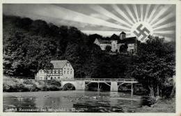 WK II Aufgehende Sonne Schloss Rauenstein / Erzgebirge I-II - Oorlog 1939-45