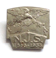 WK II Orden Abzeichen NJS Nationale Einheit Nordböhmens 1885-1935 Ca. 25mm - Oorlog 1939-45