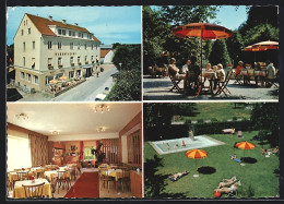AK Söchau /Steiermark, Gasthof-Pension Hubertushof, Innenansicht, Garten Mit Schwimmbecken  - Autres & Non Classés